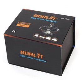 Boruit T6 Kafa Feneri 5000 Lumens 3Xcree Xm-T6+2R5 Lamba Led Kamp Lambası